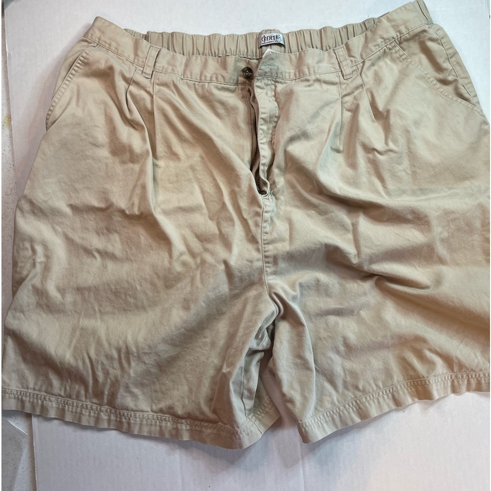 Khaki shorts.